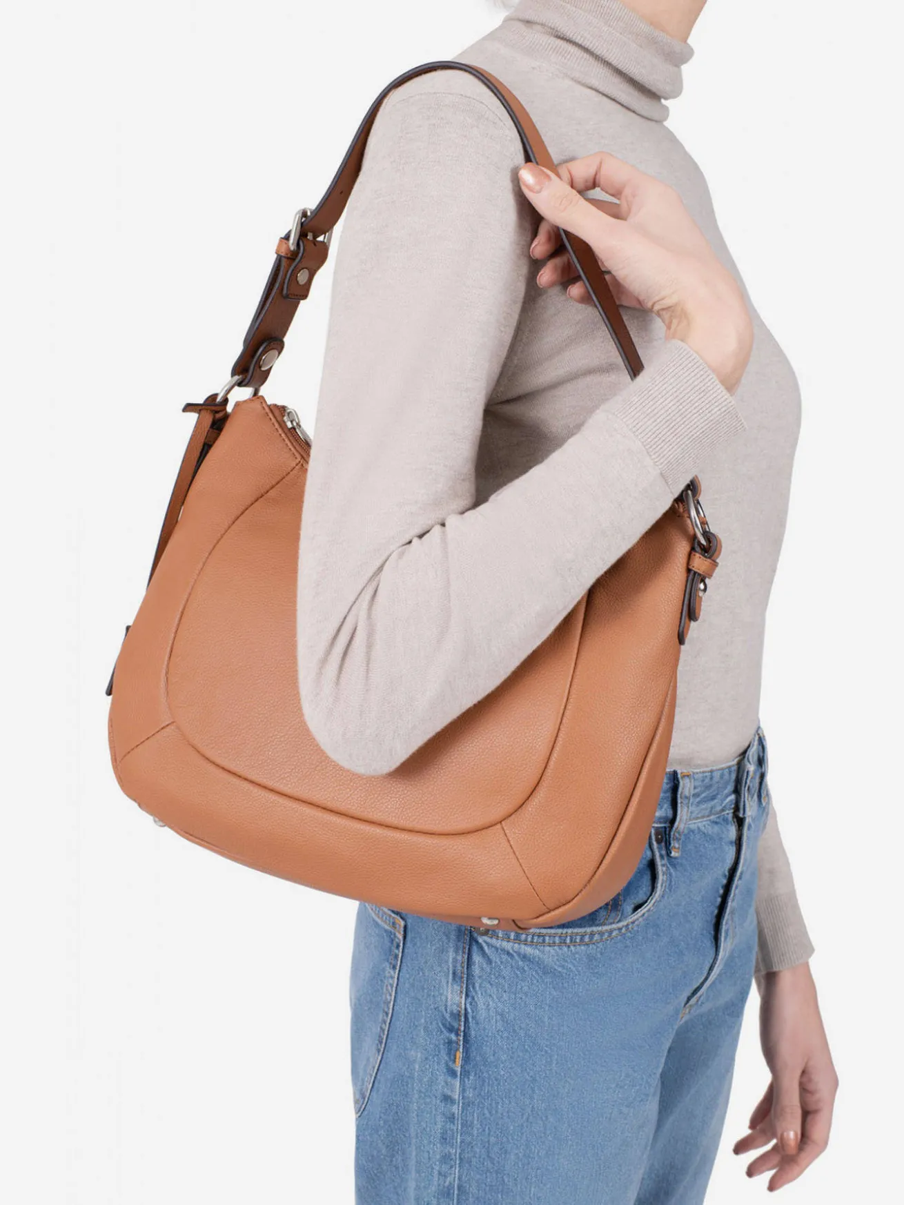Besace Confort cuir HEXAGONA