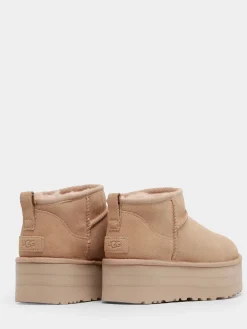 Boots Classic Ultra Mini Platform en cuir UGG