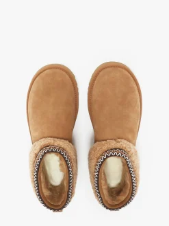 Boots Classic Ultra Mini Maxi Curly en cuir UGG