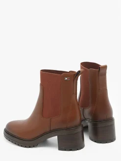 Bottines à talon en cuir TOMMY HILFIGER