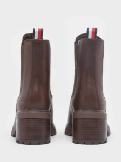 Bottines à talon en cuir TOMMY HILFIGER