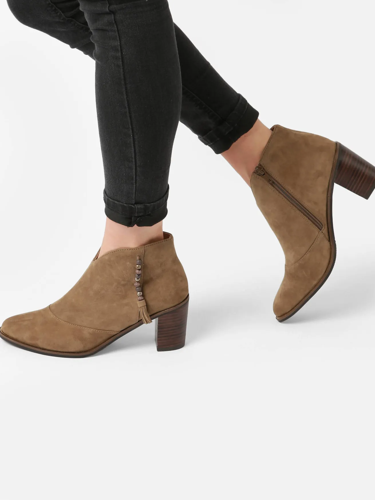 Bottines à talon Natax en cuir MAM'ZELLE