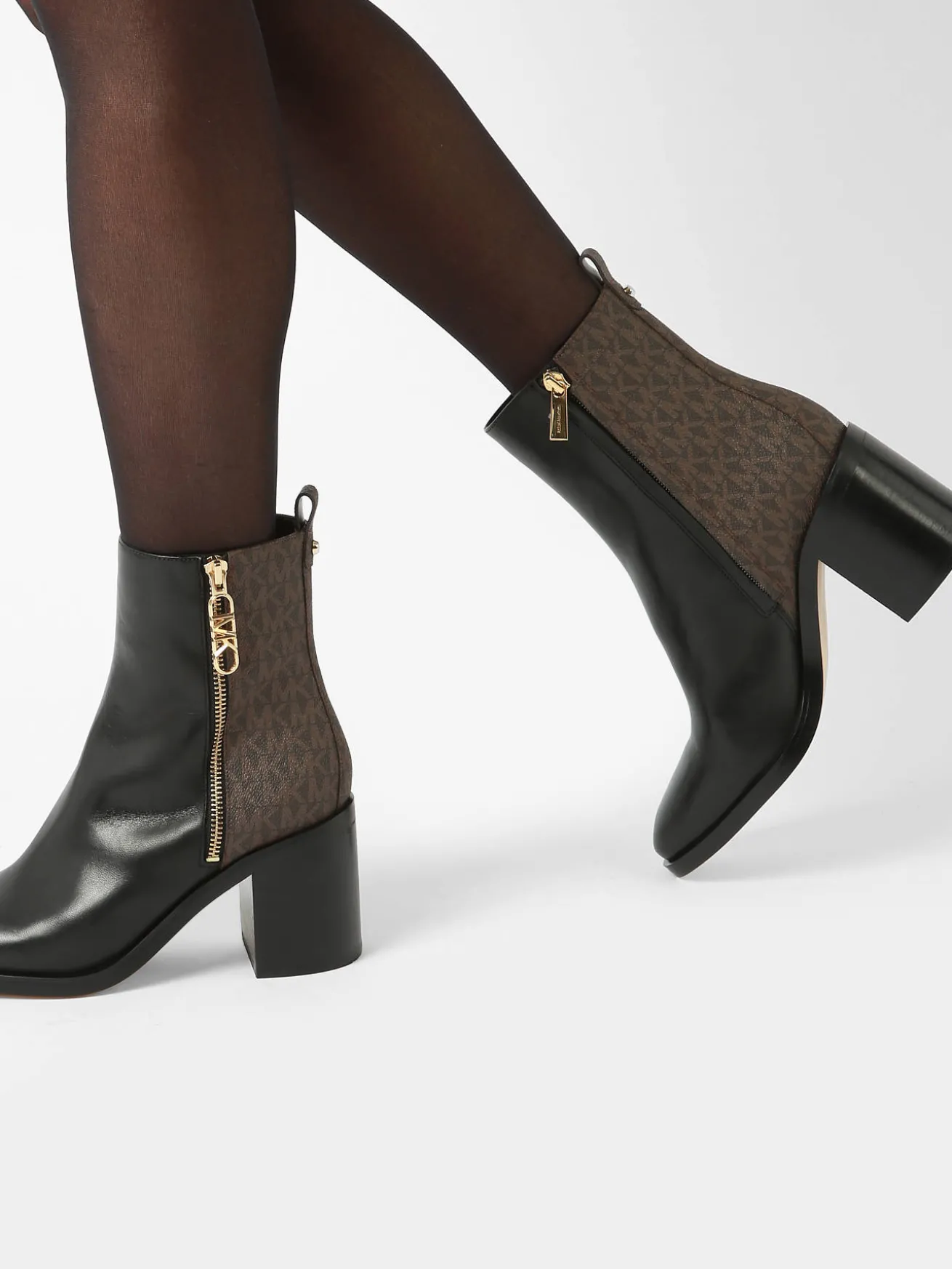 Bottines à talon Regan en cuir MICHAEL KORS