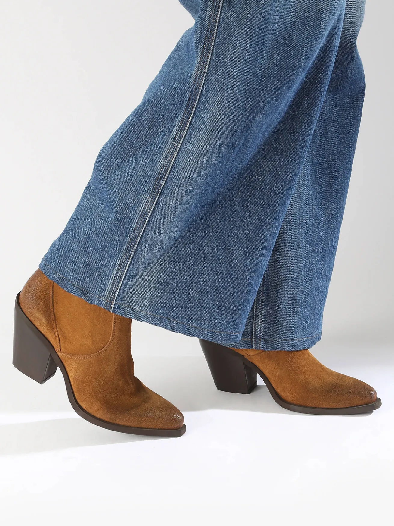 Bottines à talon Tronchetti Texani en cuir METISSE