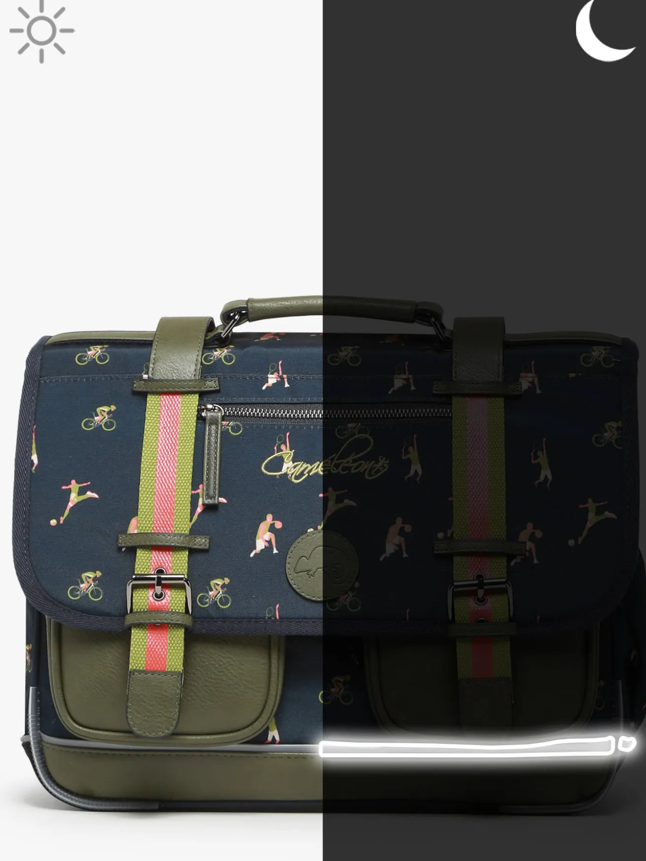 Cartable 3 compartiments CAMELEON