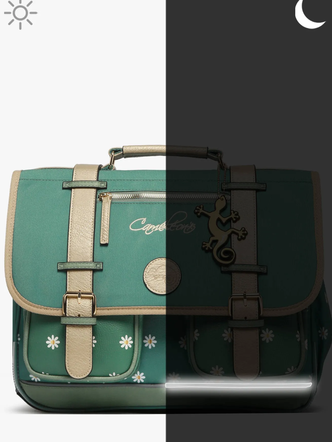 Cartable enfant 3 compartiments CAMELEON