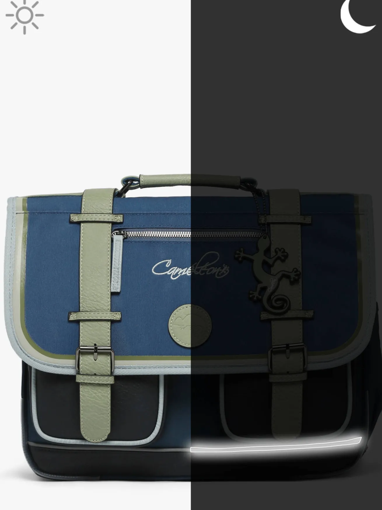 Cartable enfant 2 compartiments CAMELEON