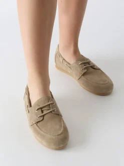 Chaussures bateau en cuir TAMARIS