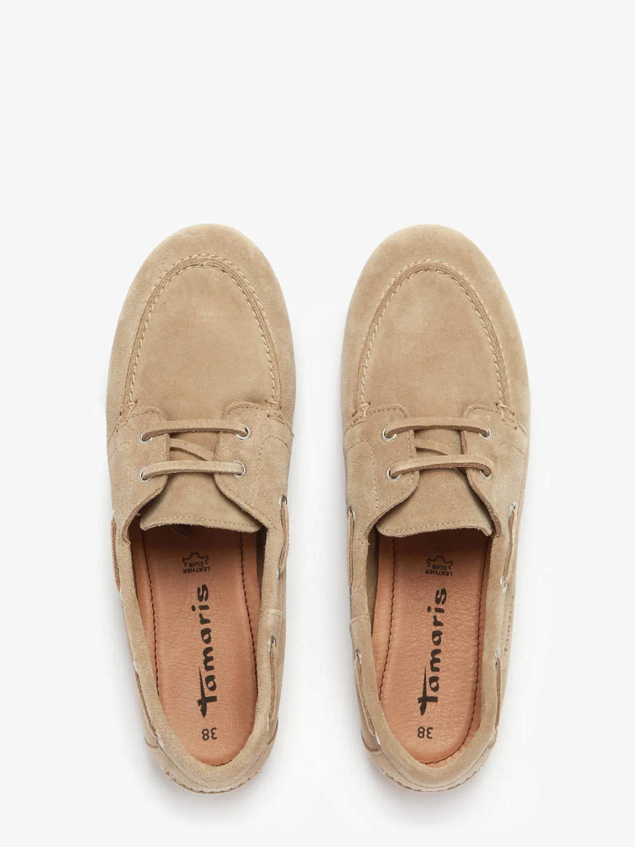 Chaussures bateau en cuir TAMARIS