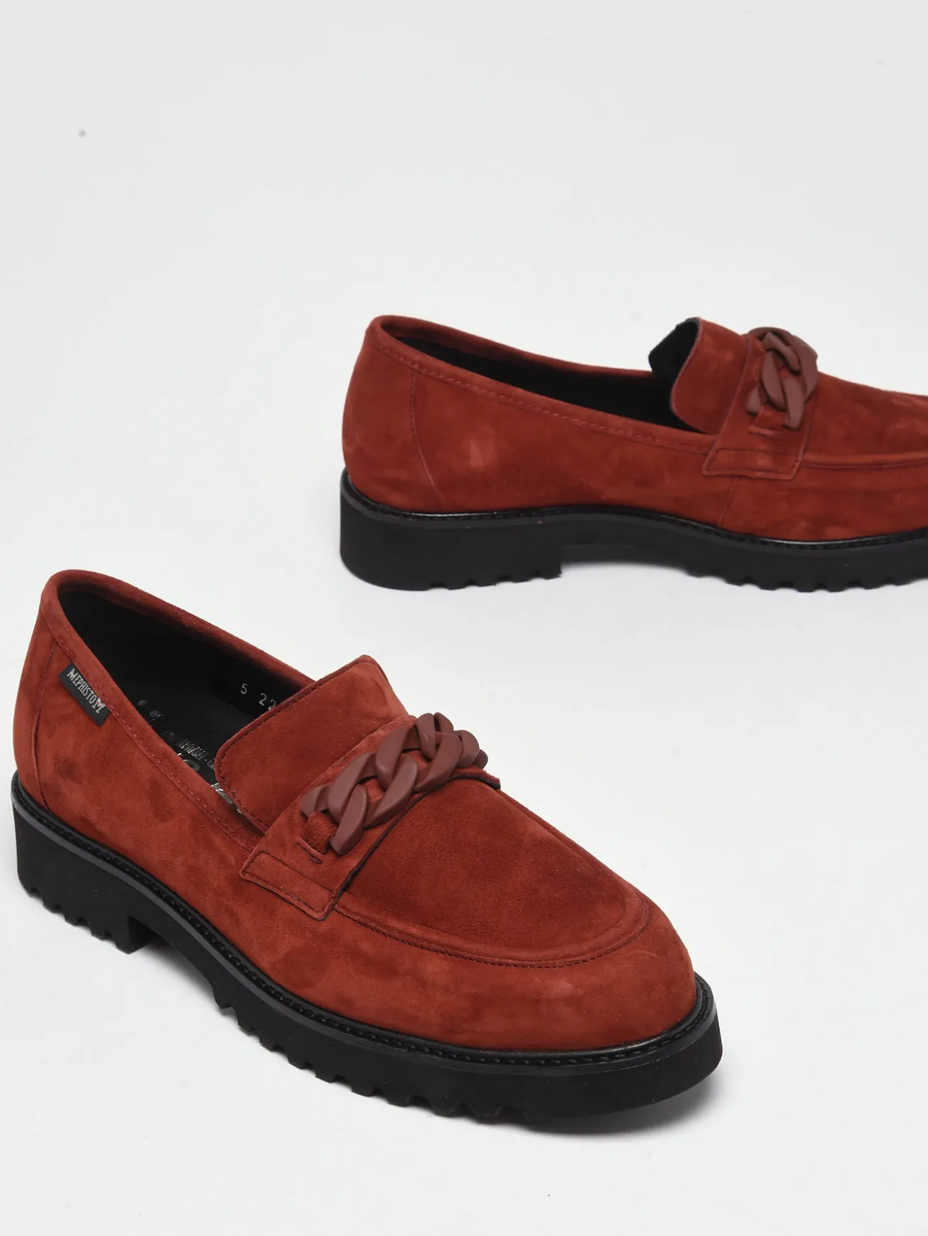 Mocassins Salka Velcalf en cuir MEPHISTO