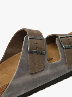 Mules Arizona Concrete Gray en cuir BIRKENSTOCK