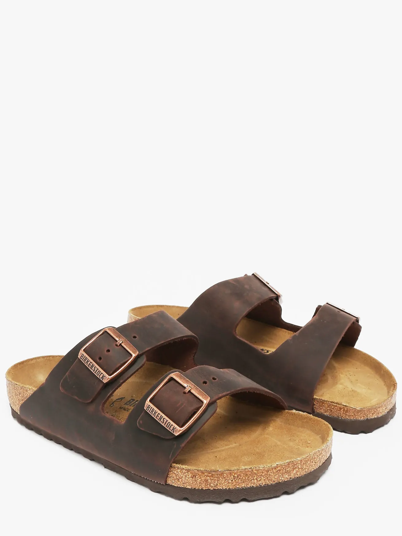 Mules Arizona LEOI Habana en cuir BIRKENSTOCK