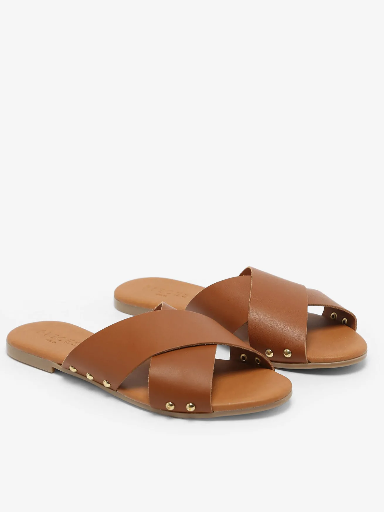 Mules en cuir PIECES