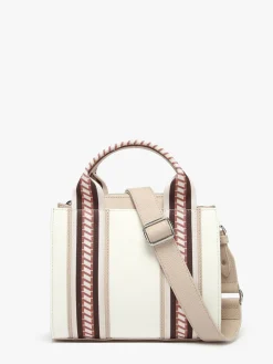 Petit cabas Luna canvas et cuir NATHAN BAUME