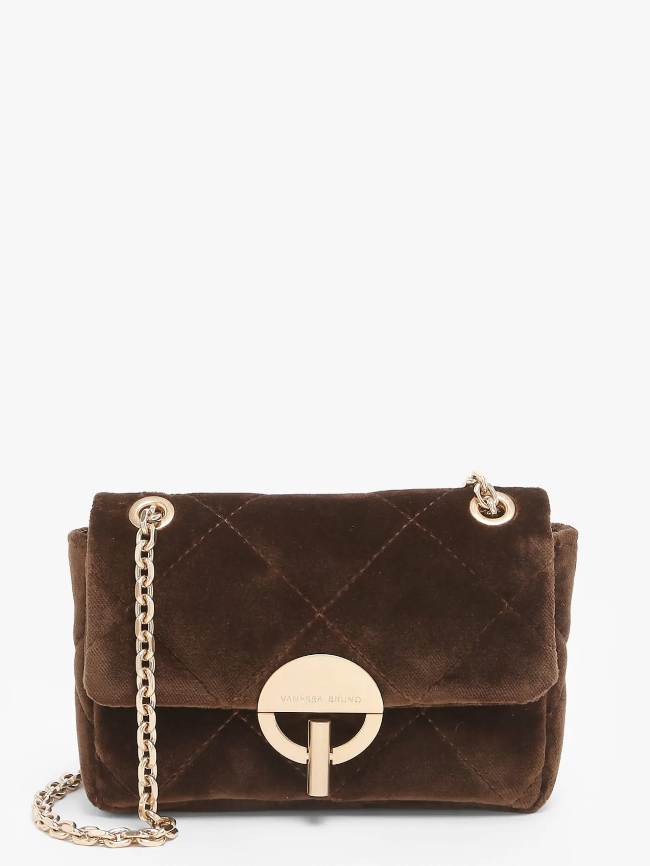 Petit sac bandoulière Moon en velours VANESSA BRUNO