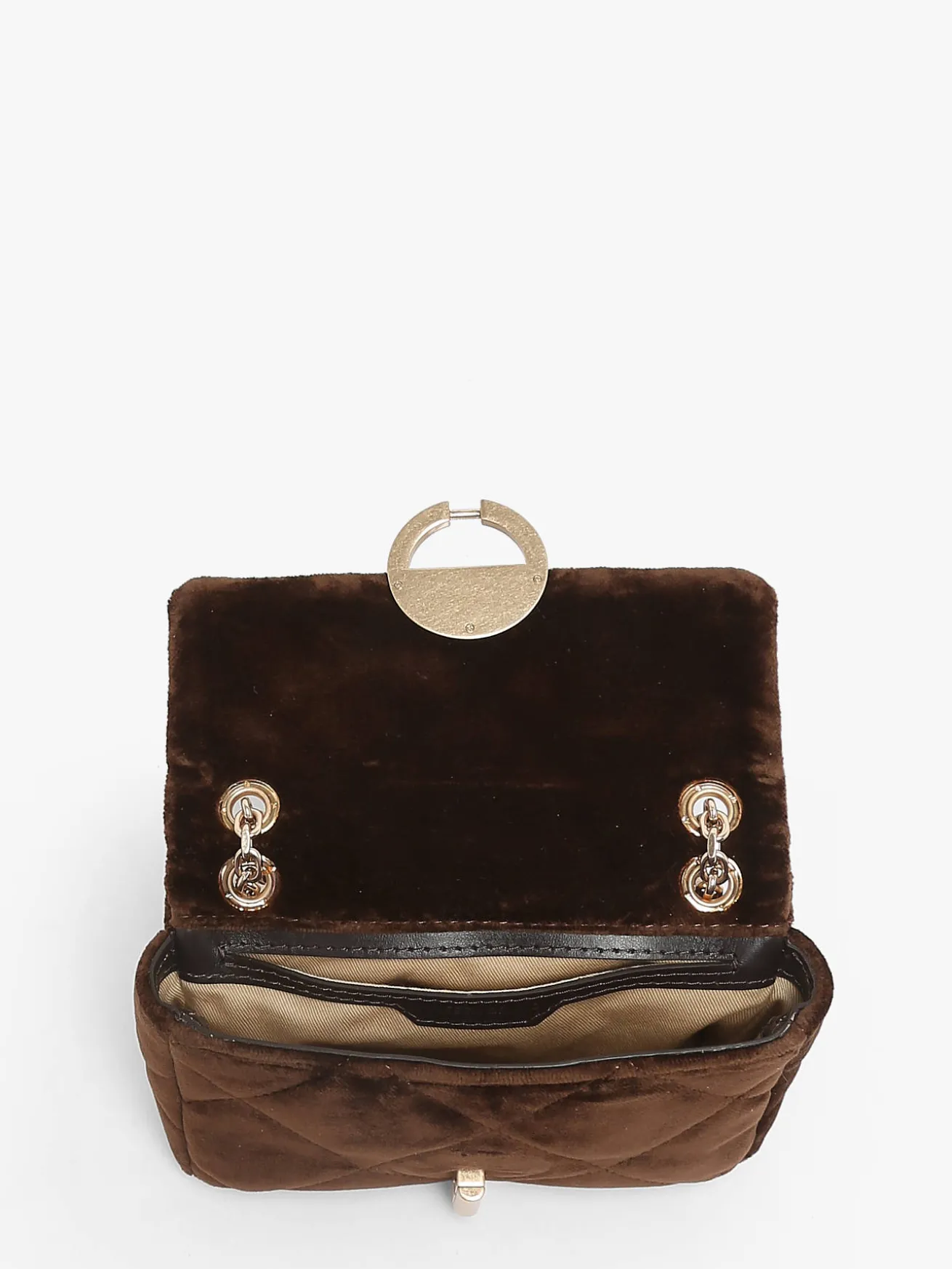 Petit sac bandoulière Moon en velours VANESSA BRUNO