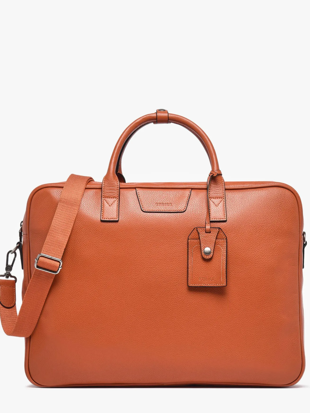 Porte documents Flandres (main) 1 compartiment + PC 17" cuir ETRIER