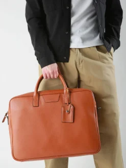 Porte documents Flandres (main) 1 compartiment + PC 17" cuir ETRIER