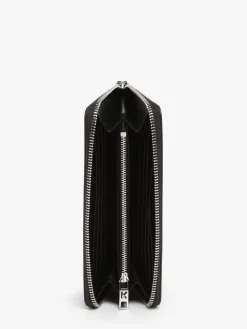 Portefeuille cuir K/Ikonik Perforé cuir KARL LAGERFELD
