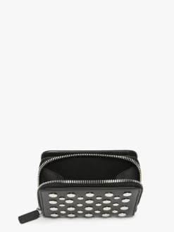 Portefeuille Domino en cuir et studs SONIA RYKIEL