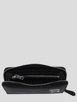 Portefeuille K Ikonik 2.0 cuir KARL LAGERFELD