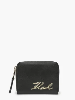 Portefeuille K/Signature cuir KARL LAGERFELD
