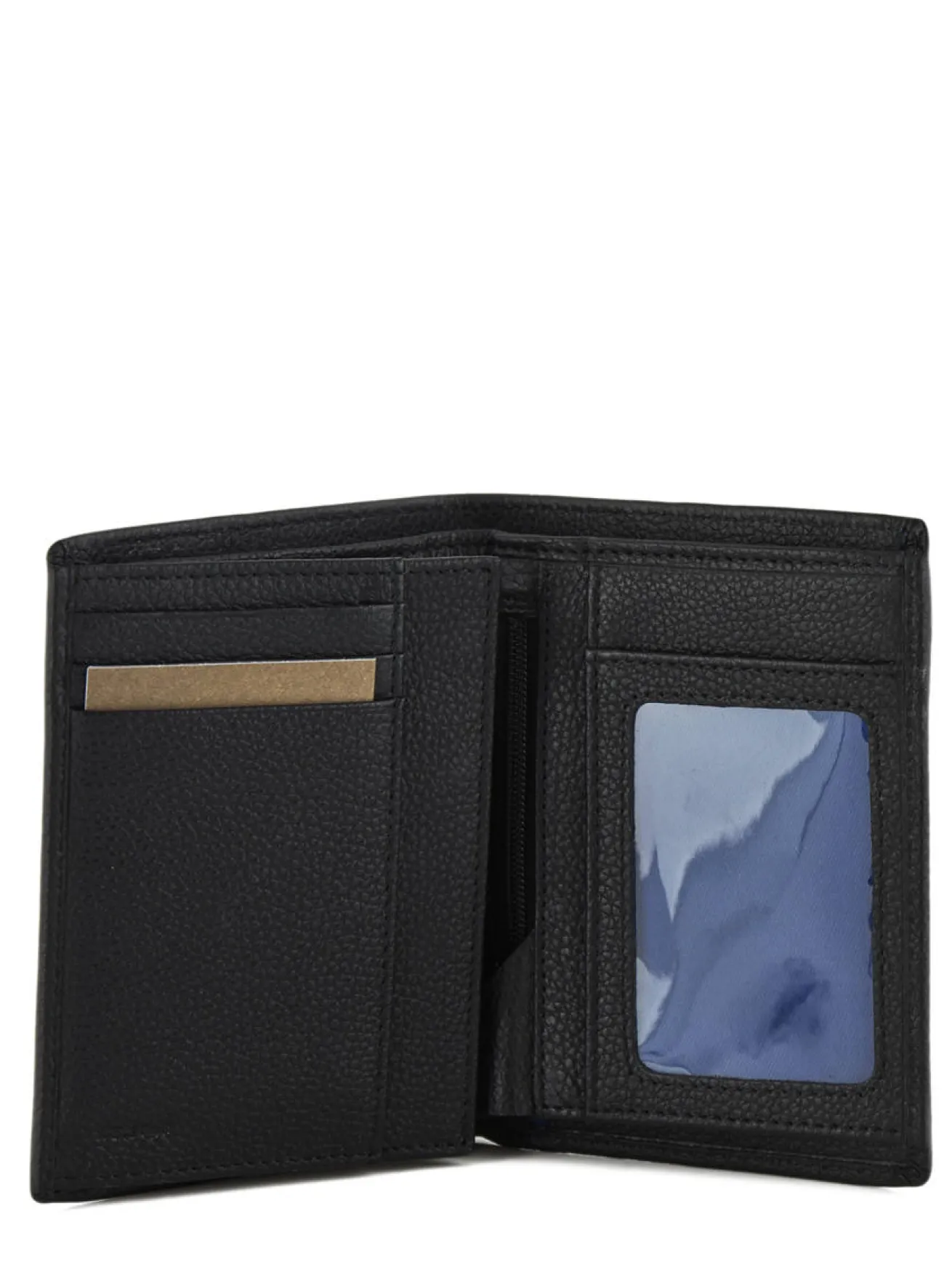 Portefeuille M vertical zippé Charles cuir LE TANNEUR
