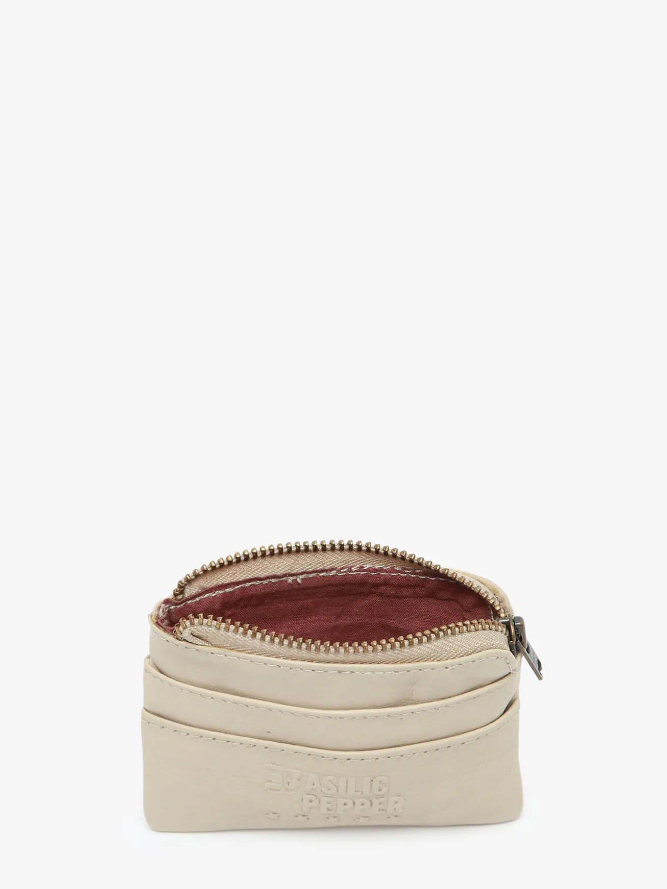 Porte-monnaie cuir BASILIC PEPPER