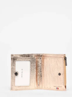 Porte-monnaie Etincelle Irisée cuir ETRIER