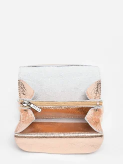 Porte-monnaie Etincelle Irisée cuir ETRIER