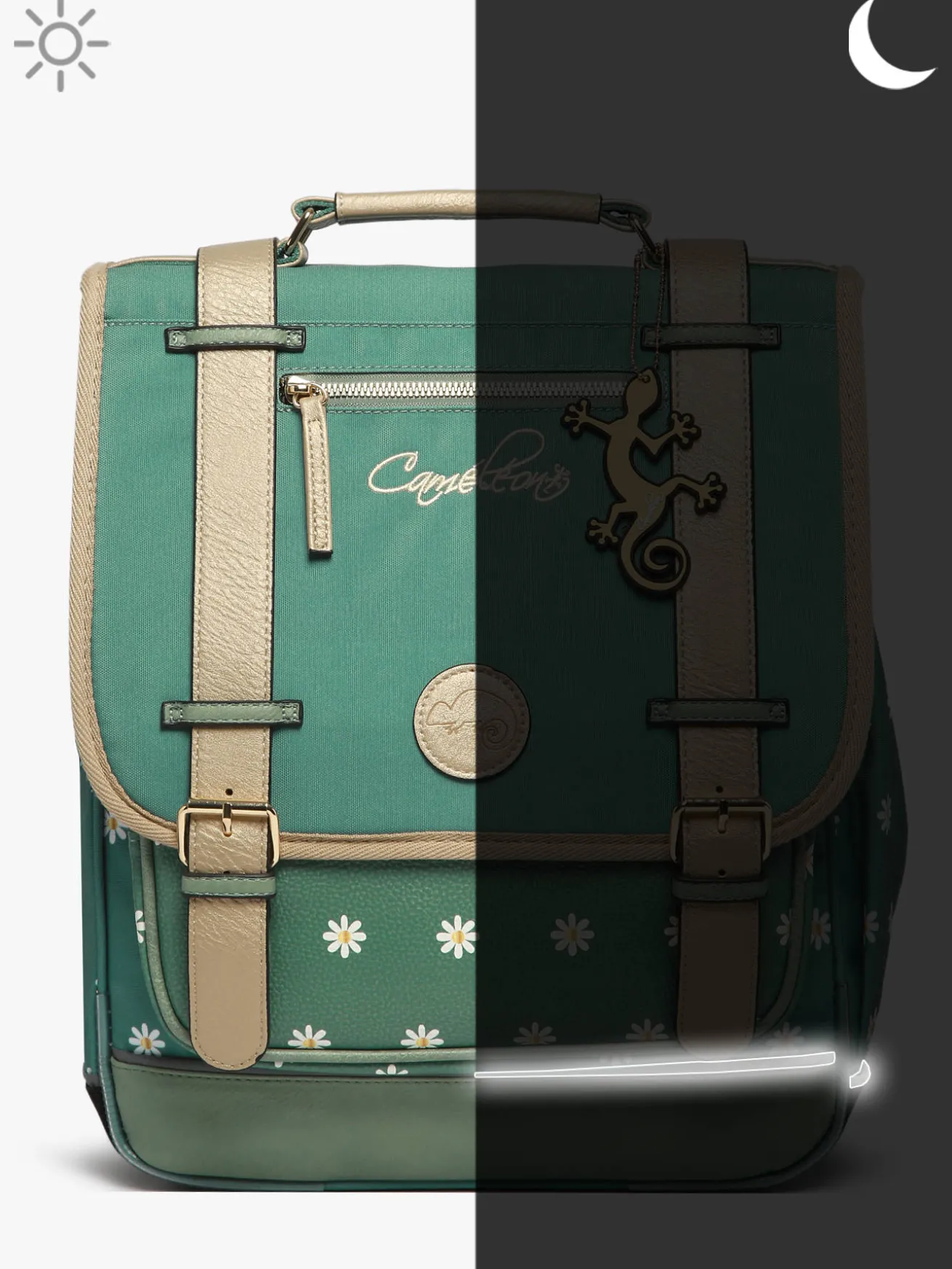 Sac à dos Vintage Fantasy 2 compartiments CAMELEON