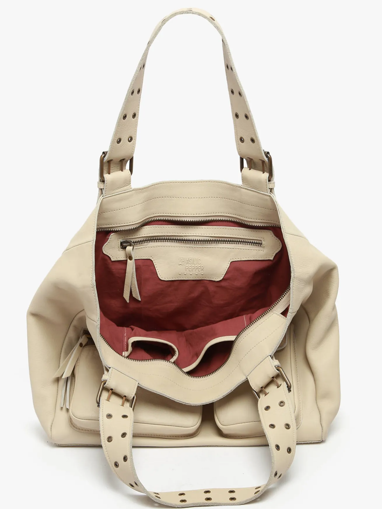 sac à main Cargo cuir BASILIC PEPPER