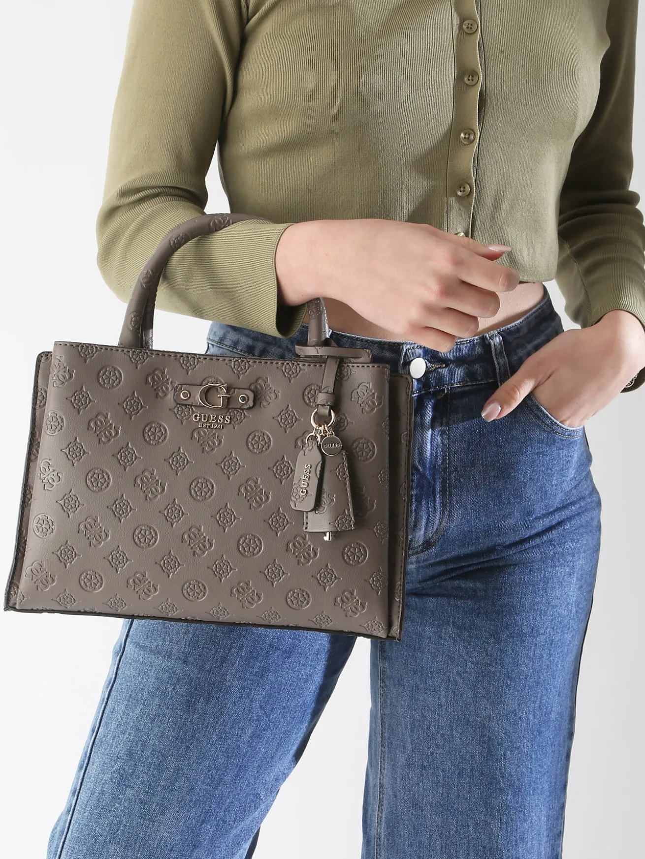 sac à main Gerty polyurethane GUESS