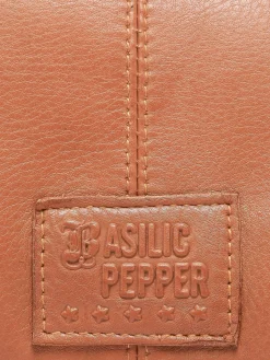 sac à main Glam eyelet cuir BASILIC PEPPER