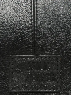 sac à main Glam eyelet cuir BASILIC PEPPER