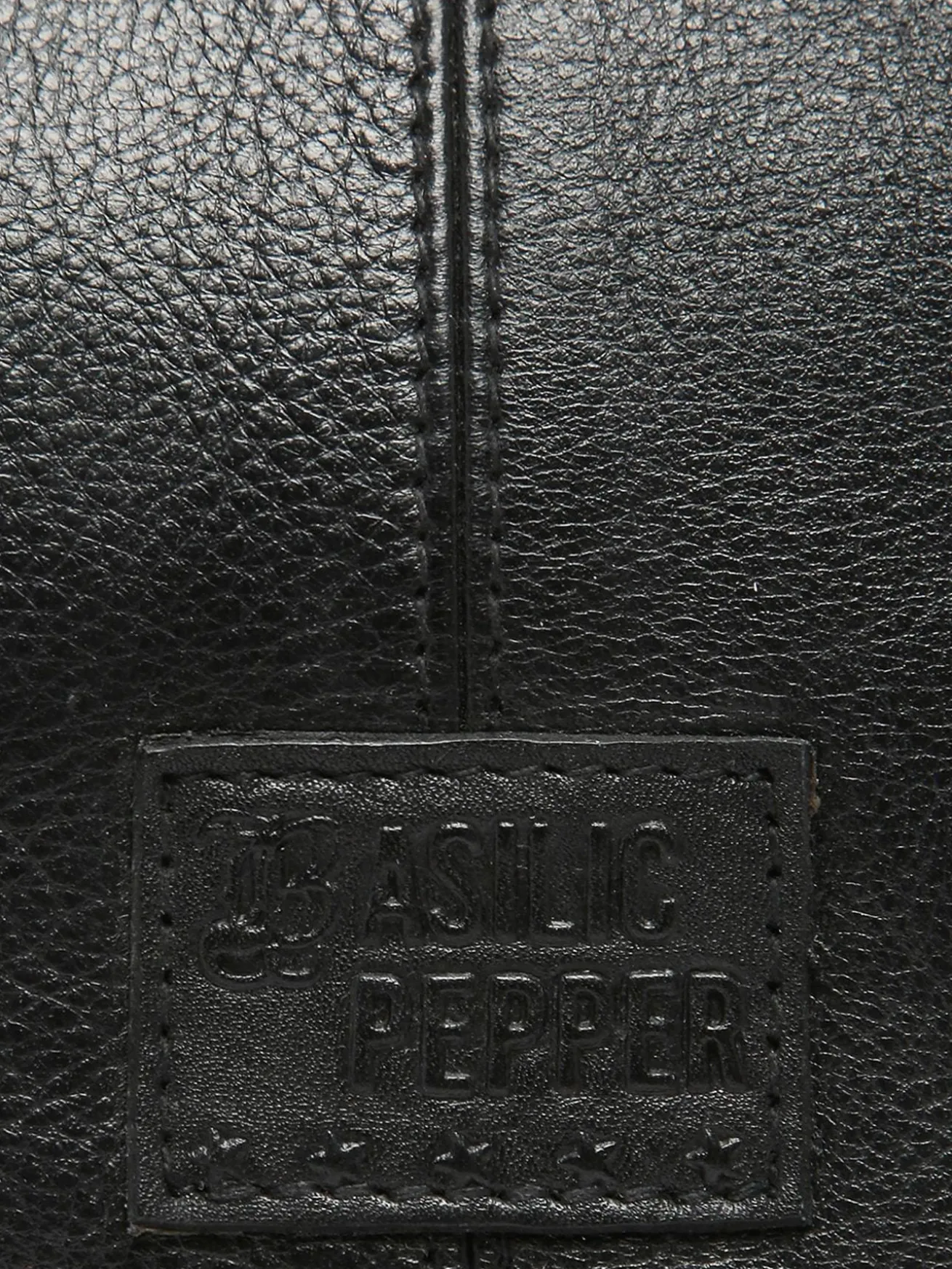 sac à main Glam eyelet cuir BASILIC PEPPER