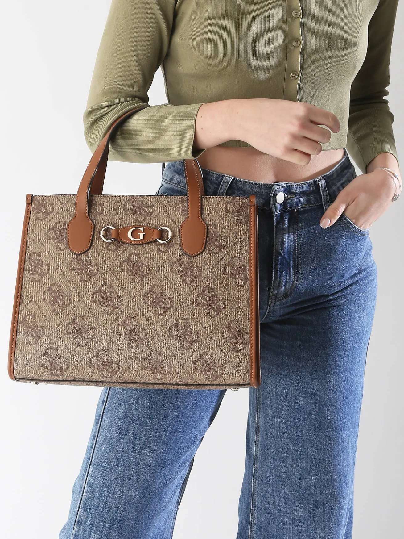 sac à main Izzy polyurethane GUESS