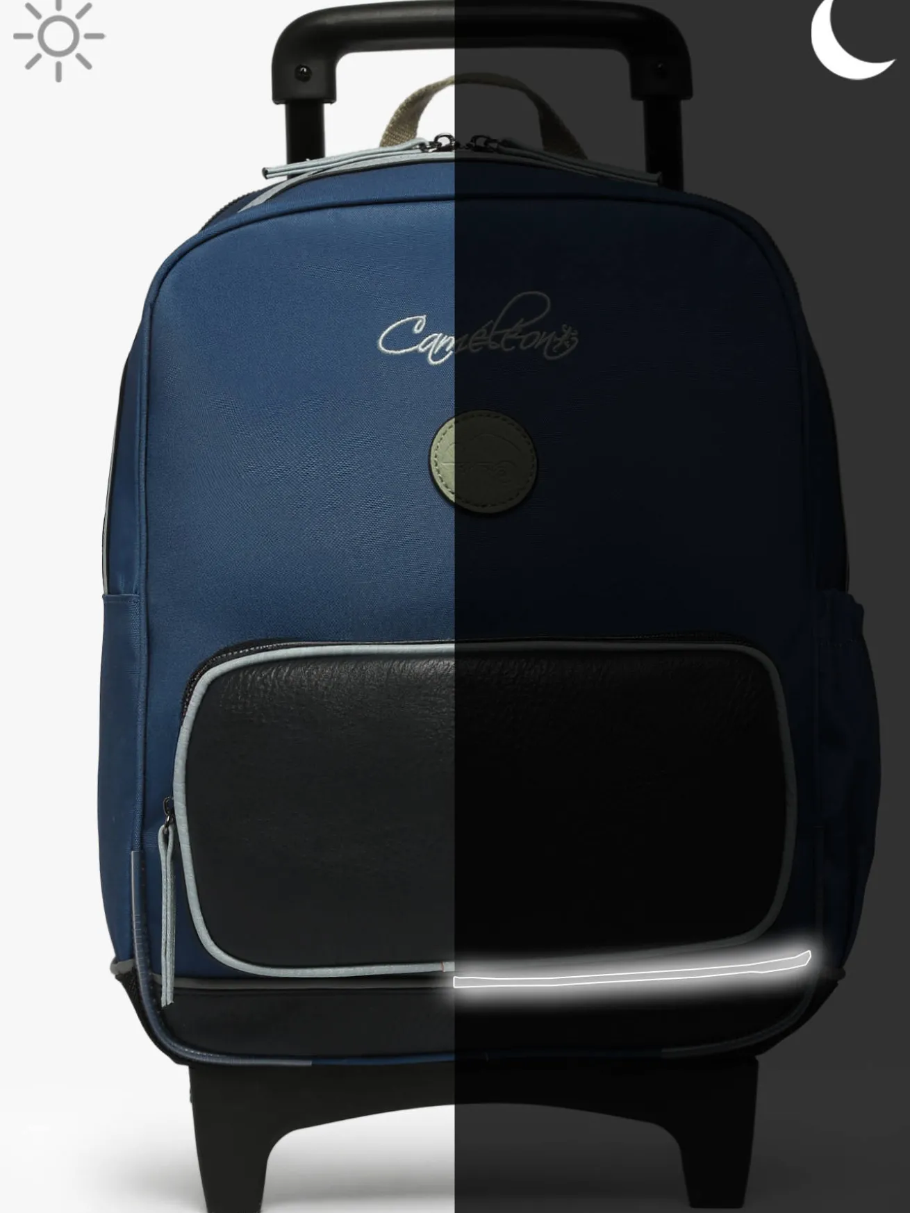Sac a dos à roulettes 2 compartiments CAMELEON