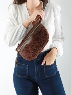 Sac banane Othilia cuir et shearling VANESSA BRUNO