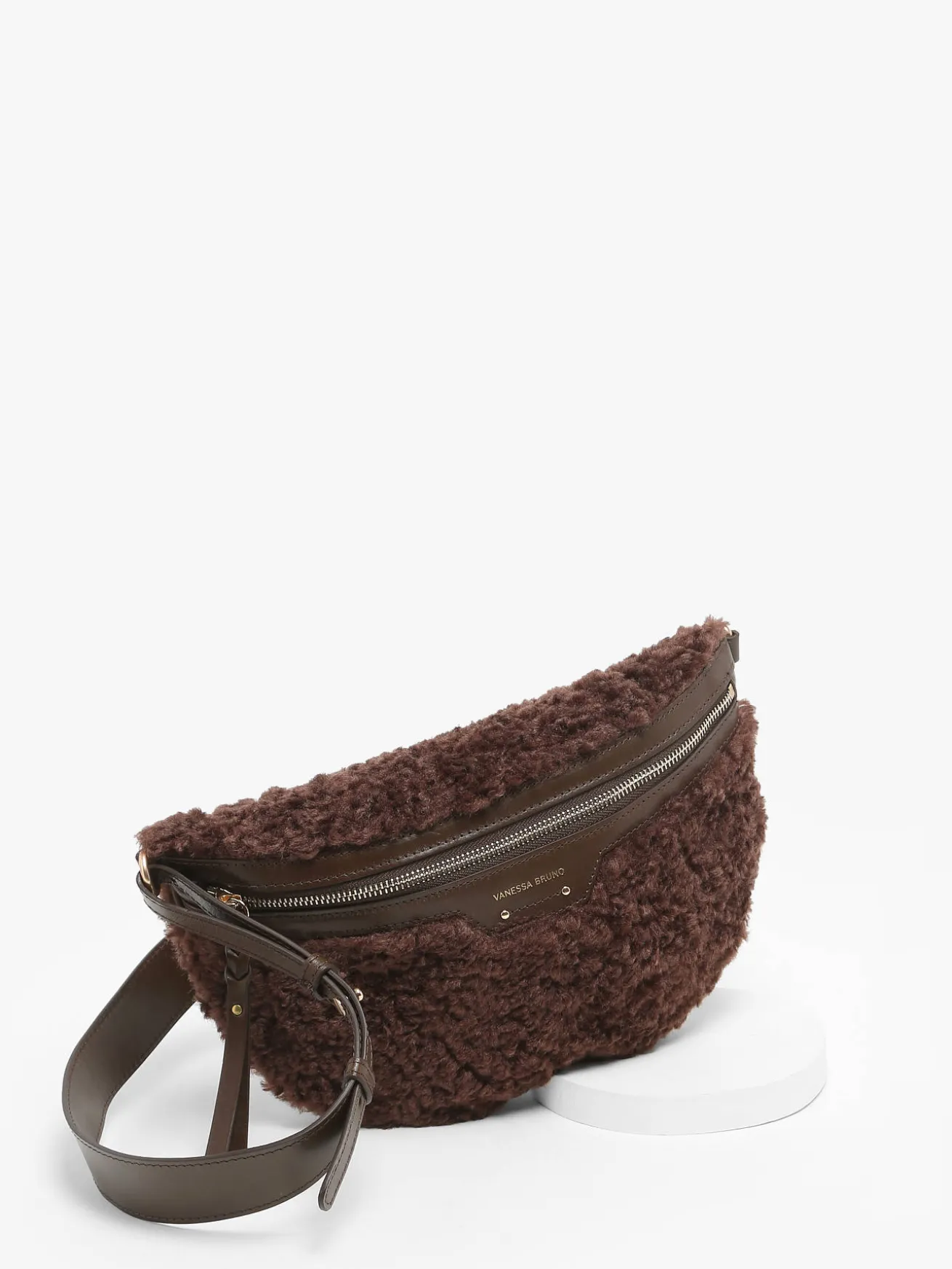 Sac banane Othilia cuir et shearling VANESSA BRUNO