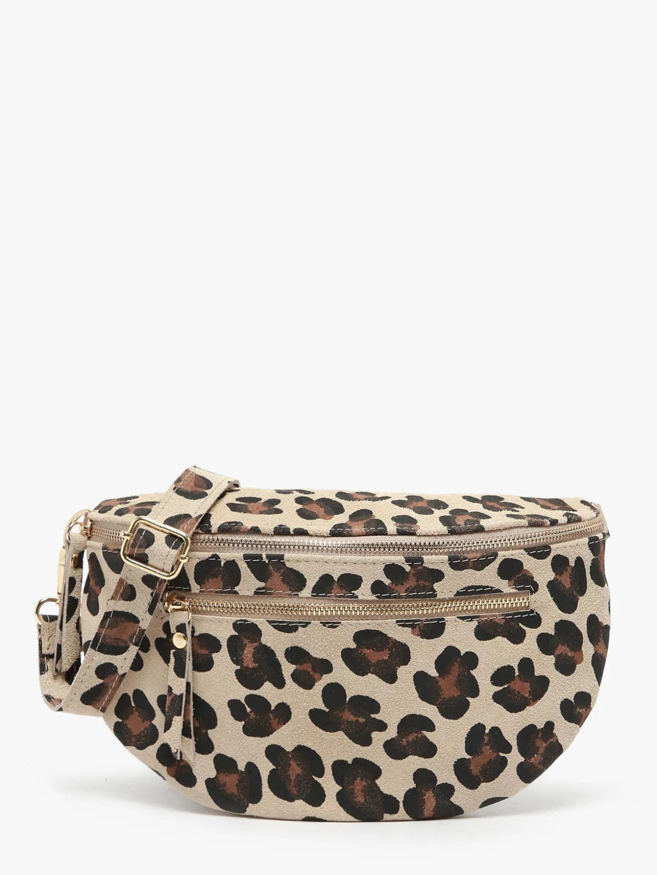 Sac banane Velvet Leopardo cuir MILANO