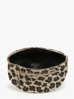 Sac banane Velvet Leopardo cuir MILANO