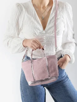 Sac bandoulière Baby Cabas lin paillettes VANESSA BRUNO