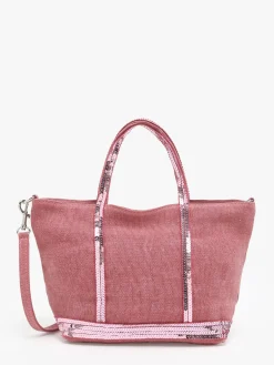 Sac bandoulière Baby Cabas lin paillettes VANESSA BRUNO
