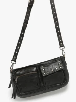 Sac bandoulière Barcelone cuir BASILIC PEPPER