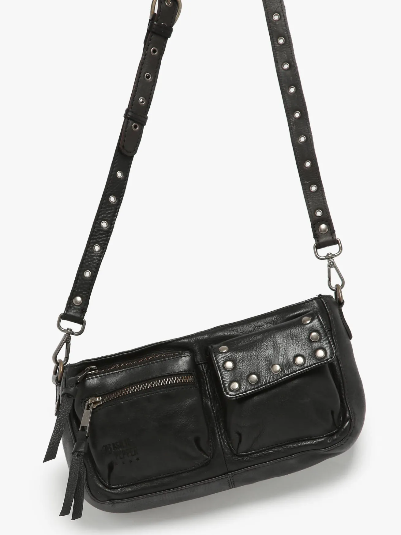 Sac bandoulière Barcelone cuir BASILIC PEPPER