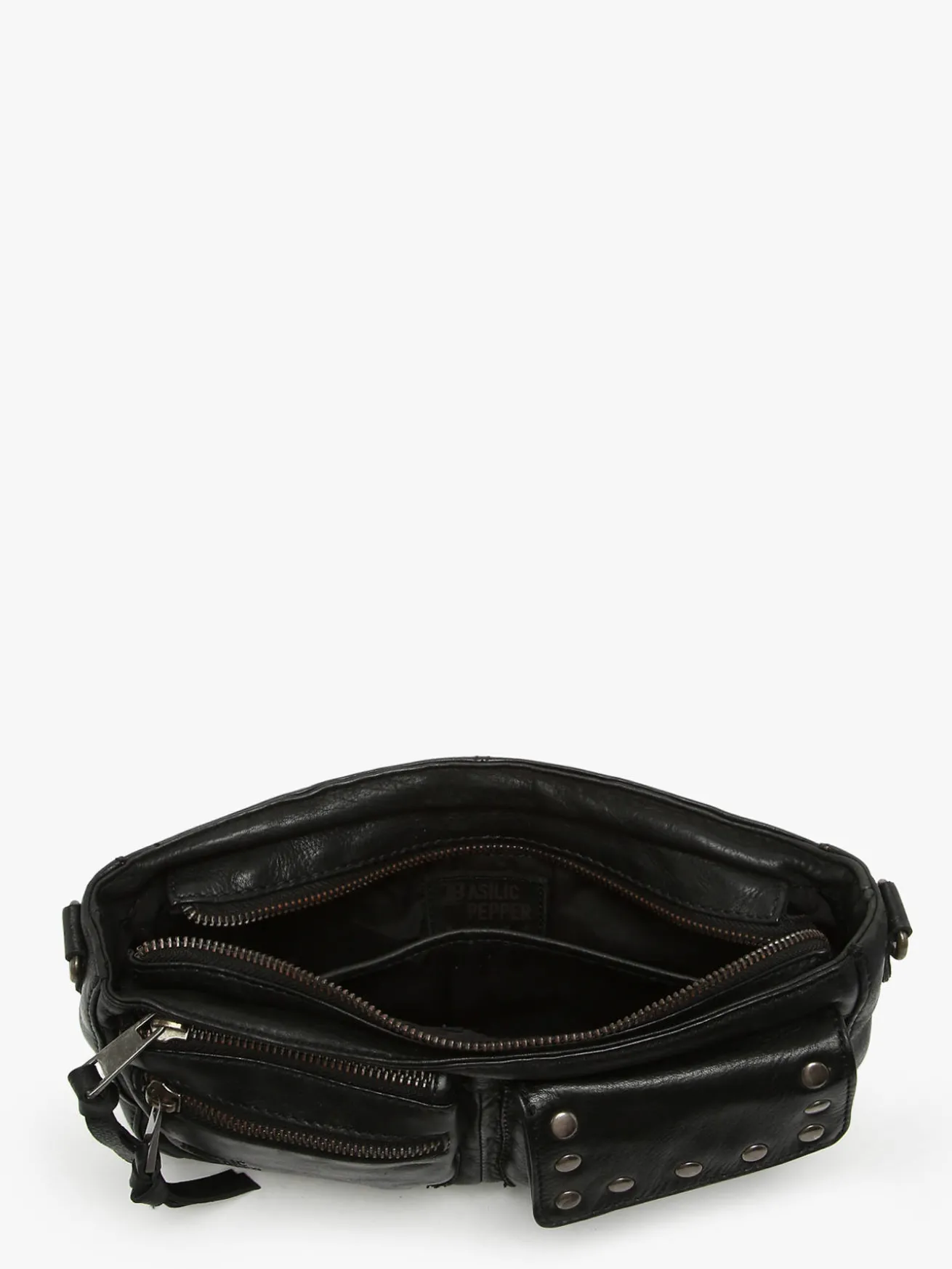 Sac bandoulière Barcelone cuir BASILIC PEPPER