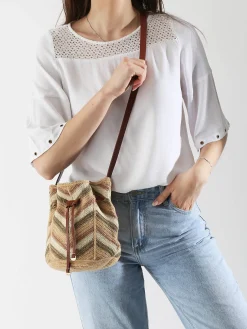 Sac bandoulière Cabas jute VANESSA BRUNO