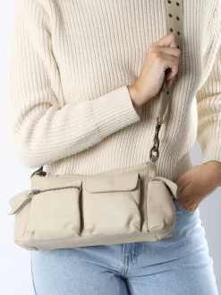 Sac bandoulière Cargo cuir BASILIC PEPPER