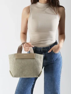 Sac bandoulière Ck raffia raphia CALVIN KLEIN JEANS